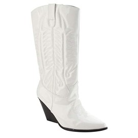 Cape Robbin Southern Belle Cowboy Mid Calf Boots Women,White,11