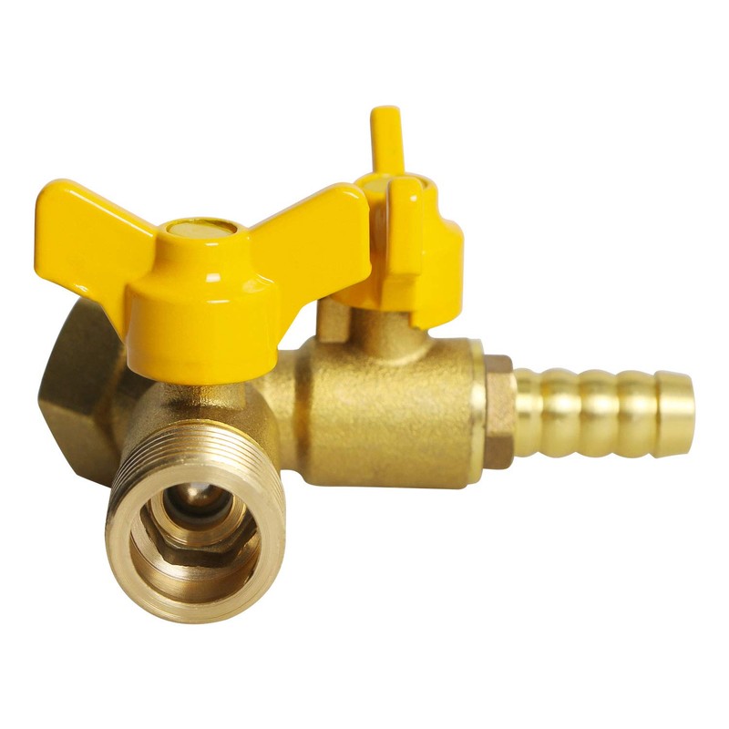 Aopin 3 Way Ball Valve Brass G 1/2" Female Thread