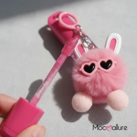 Brillo Labial Shimer Mocallure Con Llavero Conejito                                                                                                   