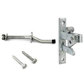 Wyre Direct Gate Latch - Gate Locks for Wooden Gates - Garden Gate Latch, Heavy Duty Gate Latch - Self Locking Gate Catch Automatic Gate Latches with Striker & Screws - Hot Dipped Galvanised