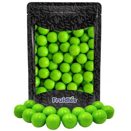 Fruidles Green Apple Gum Balls Fruit Flavored, Candy Buffet Treats, Machine Size Refills, Kosher Certified Parve, 1" Inch (1 Pound)