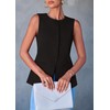 PRETTYGARDEN Women's Summer Suit Vest Tops 2025 Dressy Business Casual
