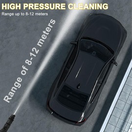 Vanttokeey Electric Pressure Washer, Multiple Spray Modes High Pressure Electric Washer Machine with Nozzle Gun Spray for Floor Cars Fences Patios Windows, 150Bar/2176.61psi