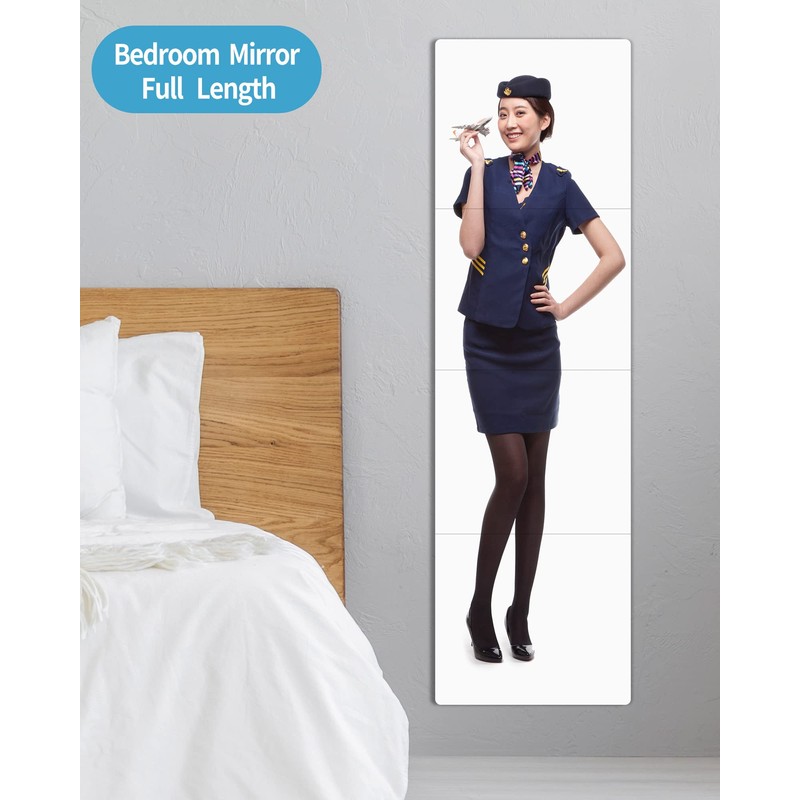 Shatterproof Wall Mirror Full Length for Bedroom, Acrylic Gym Mirrors