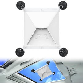 Starlink Mini Mount, Sunroof Suction Cup Mount Mount Kit, Ensures Stable Satellite Signal While Driving, Mounting Kit for Windows and Sunroofs Compatible with Cars, Strong Suction Cup Design (White)