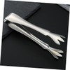 KICHOUSE 4-Piece Set Stainless Steel Ice Cube Tongs Heavy Duty