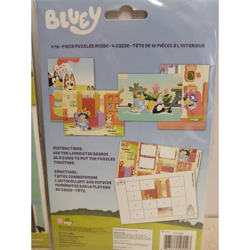 Sandylion Bluey - Adventures Puzzle Sticker Pack Multi-Color 416 Puzzle
