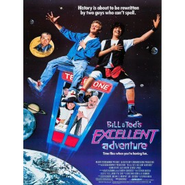 Bill Ted Excellent Adventure Poster High Quality Metal Fridge Magnet 3x4 9828