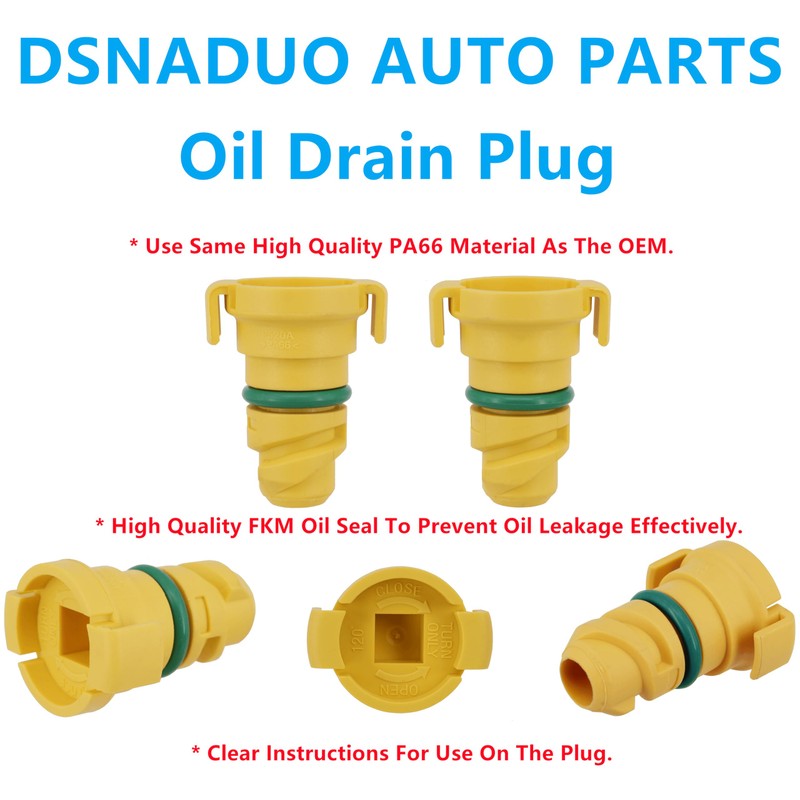4PCS Oil Drain Plug Compatible with Ford F-150 F150 Mustang