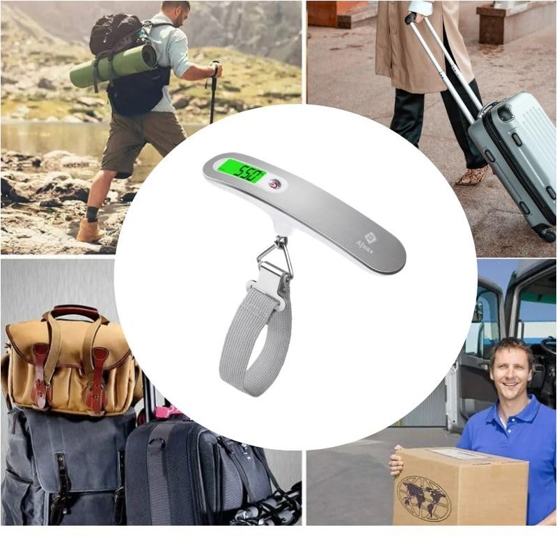 Afnax Digital Luggage Scale, Portable Hanging Suitcase Scale, Travel Weight