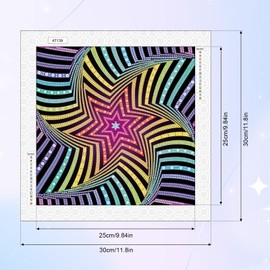 MVVMTOP Diamond Art Painting Kit, DIY 5D Diamond Art Painting Special Shape Drills Diamond Art Painting Mosaic Making Craft, Suitable for Home Wall Decor Art Handmade Gift