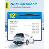 5 PLUS® 12 Inch Rear Wiper Blade Replacement for Nissan