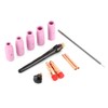 13Pcs/Set Welding Nozzle TIG Gas Lens Ceramic Contact Tip with