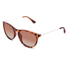 Pro Acme Polarised children's sunglasses with anti-glare filter for children aged 3-9 years, boys and girls, Tortoiseshell Frame | Gradient Brown