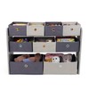 Humble Crew Kids Toy Organizer with 9 Storage Fabric Bins,