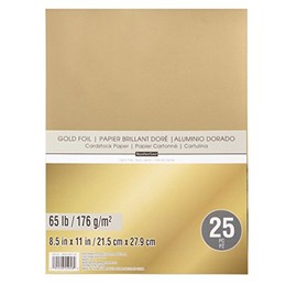 Recollections Gold Foil 65lb Cardstock Paper (Single)