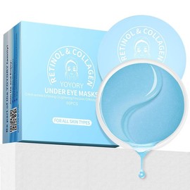 Revitalizing Eye Mask For Eye Bags & Fine Lines - Collagen & Hyaluronic Acid Hydrating Treatment - 60 Pcs Plumping Dark Circle Solution Blue - Colour: Blue