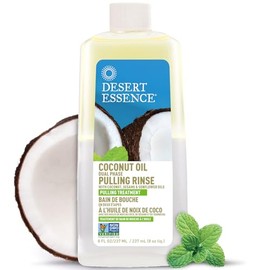 Desert Essence Mouth Rinse Dual Phase Pulling Coconut Oil, 8 Fluid Ounce