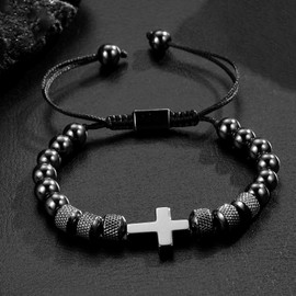Toplstud Boys Bracelets, Confirmation Holy Communion Baptism Gifts, Christian Jewellery Religious Gift for Son Grandson Godson Christians