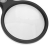 Reading Handheld Magnifying Glass Battery Powered 4LED 4X 30X Lens