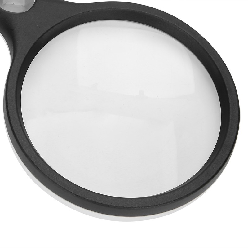 Reading Handheld Magnifying Glass Battery Powered 4LED 4X 30X Lens
