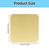 hhfvvda 4 PCS Luxury 8.5cm (3.35 Inch) Square Stainless Steel