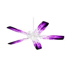 Lightning Purple - Ceiling Fan Skin Kit fits most 42 inch fans (FAN and BLADES SOLD SEPARATELY)