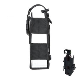 Bear Spray Holster for 7.9, 9.2 & 10.2 oz Canisters – Heavy-Duty Black Nylon Pouch with Quick Release Buckle & Elastic Cord, Secure Fit for Hiking, Camping, Hunting, Outdoor Carry (Spray Not Included)