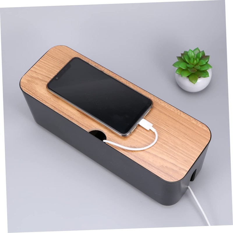 Angoily 1pc Creative Wire Organizer Box for and Cables Holder