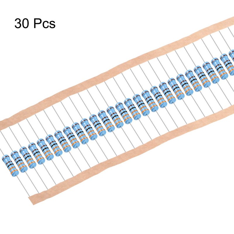 uxcell 30Pcs 3.3K Ohm Resistor, 2W 1% Tolerance Metal Film