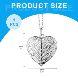 IKOPFLN Photo Picture Necklace Open Locket Necklace Stainless Steel Flower Pattern Pendant Amulet for Mother Girlfriends Girls Birthday Gift Souvenir, blue