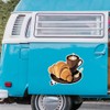 Extra Large 460mm 'Coffee and Croissant ' Permanent Sticker Decal