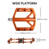 FIFTY-FIFTY Mountain Bike Pedals, Non-Slip and Aluminum Alloy Bicycle Flat