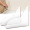 2Pcs Shower Splash Guard,Self-Glue Shower Splash Guard for Bathtub, Integral