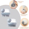 Georgex Cepillo Corporal Silicona Pcs Baño Lavar Cabello Bañarse Diluir