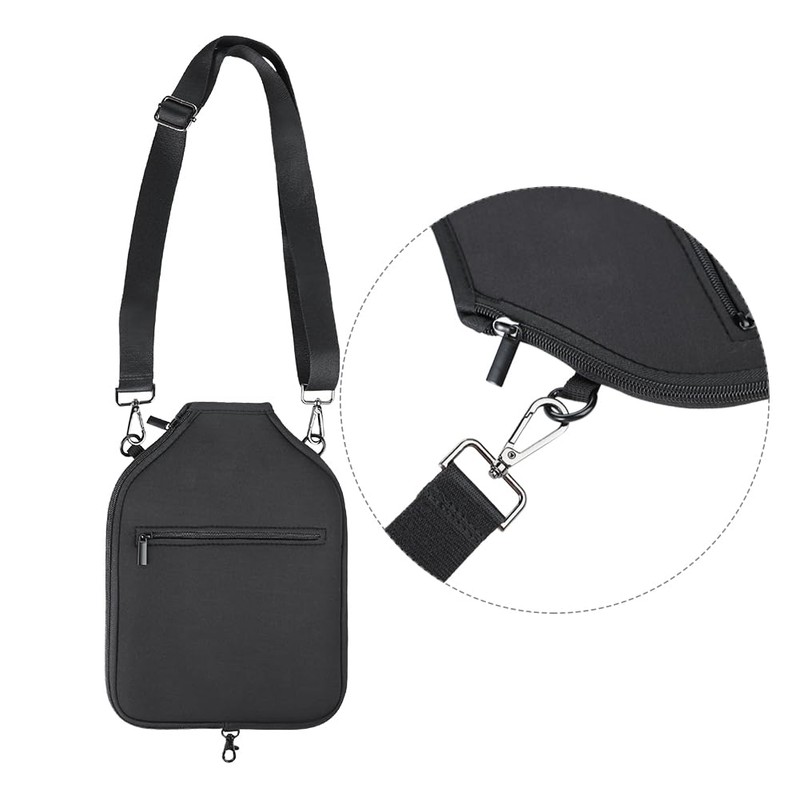 ピックルボールラケットバッグ テニス ワンショルダーバッグ おしゃれ 軽量 多機能 キャリーケース 2本ラケット入れ ポーチ 肩掛け