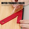 45° Machinist Engineer Square Angle Ruler Aluminum Alloy Measuring Gauging