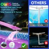 Pool Fountain with Lights for Above and Inground Pools, Dual-Layer