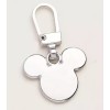 Unbranded Silver Mickey Mouse Head Face Ears Detachable Charm Zipper