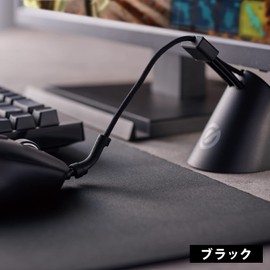 Elecom MB-GC04ASO Mouse Cable Lift, Set of 4 (Black x 2, White x 2) [Floats Cables and Reduces Friction with Desk] Black & White