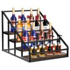 YQBRAO Coffee Syrup Rack Organizer,Coffee Bar Syrup Bottle Rack,Wine Rack,Spice
