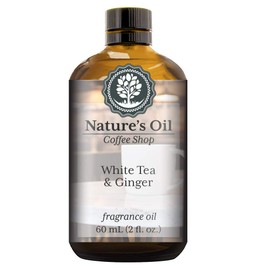 White Tea & Ginger Fragrance Oil (60ml) For Diffusers, Soap Making, Candles, Lotion, Home Scents, Linen Spray, Bath Bombs, Slime