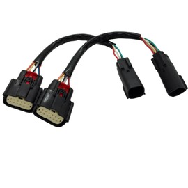 Micarun 2 Pcs Halogen to LED Tail Light Lamp Wiring Conversion Harness Converter Kit Fit for Chevy Silverado 2500HD 3500HD 2024 2025 Compatible with Alpharex LUXX Series Taillights