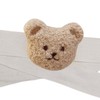Bear Head Pattern Curtain Tiebacks for Nursery Milk Tea Bear
