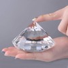 LONGWIN 100mm(3.9") W Crystal Diamond Paperweight Ornament Home Venue Decorations