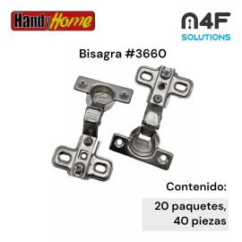 Handyhome Bisagra Handyhome 8.5 Cm X 5.2 Cm 20paquetes 40piezas #3660