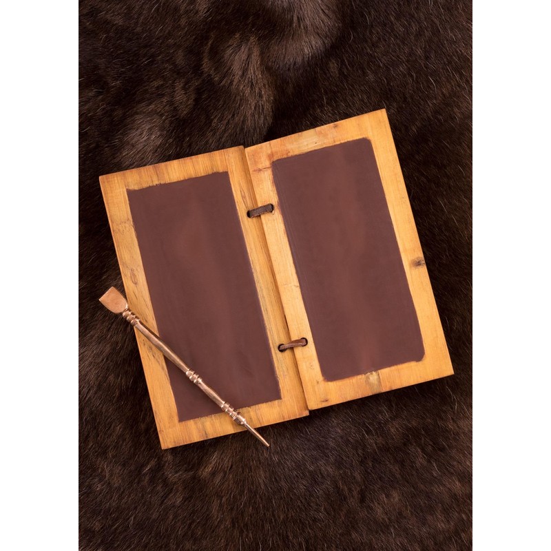 Battle-Merchant - Römische Schreibtafel aus Wachs und Holz mit Bronzestifft