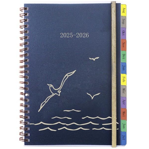 Calendar 2025 2026 A5, Weekly Planner / Diary Ring Binder