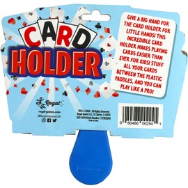 Regal Games - Playing Card Holder for Kids - 4 Pack - Durable Plastic - for Family Game Nights, Parties