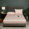 Bamboo Fitted Sheet 90 x 200 cm Pink Antibacterial Soft